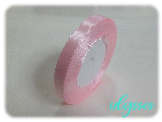 ★アクセ★352★ライトピンクサテンリボン10mm幅20m★1巻★説明文・自己紹介は必ずお読みください拍卖