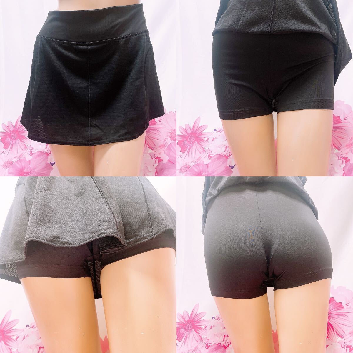 322 adidas レディース テニスウェア スパッツ一体型スコート 整理品 拍卖