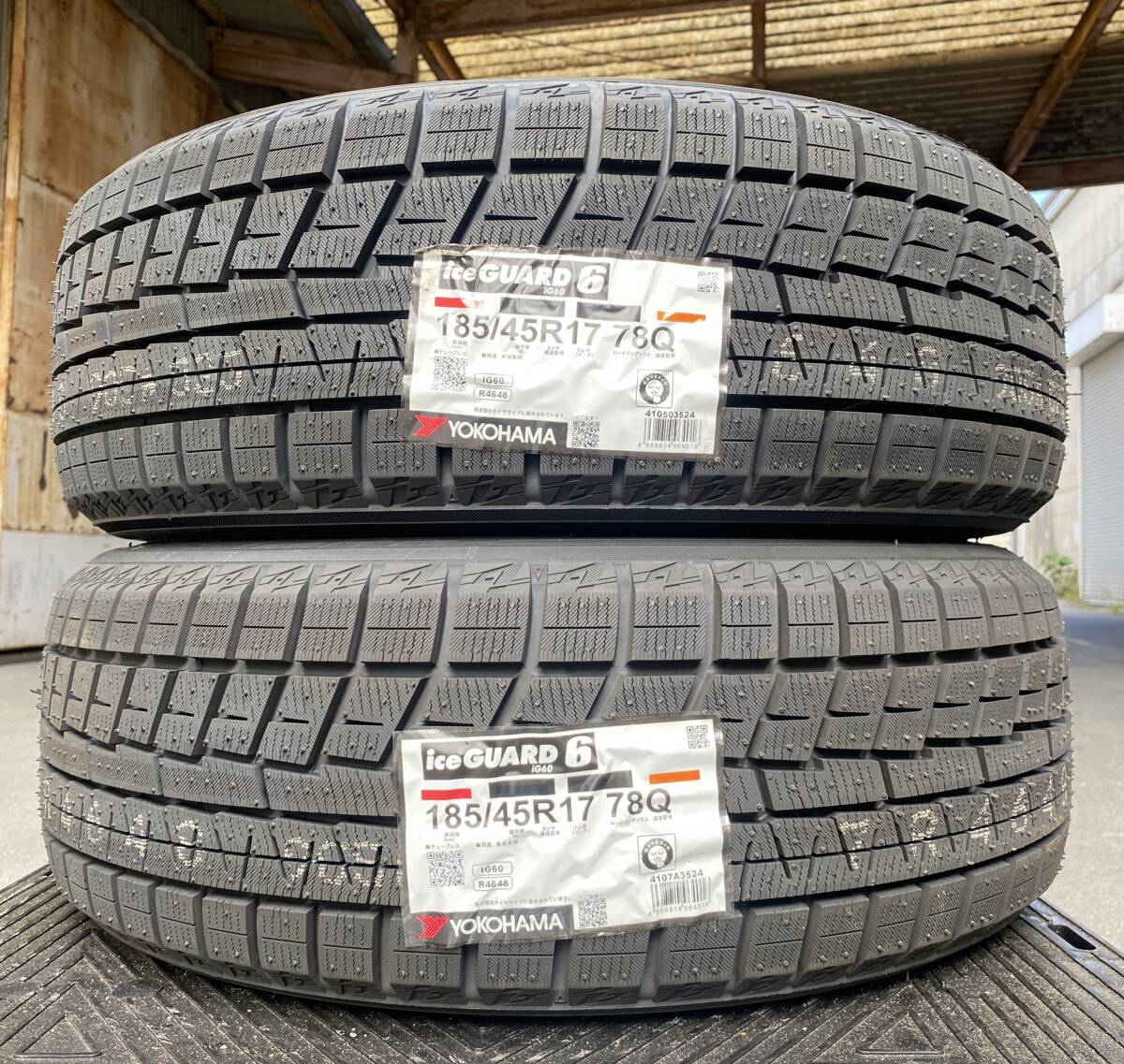 【法人宛限定送料無料】IGM78-12 YOKOHAMA 185/45R17 78Q ice GUARD6 IG60 2本セット 2024年製拍卖