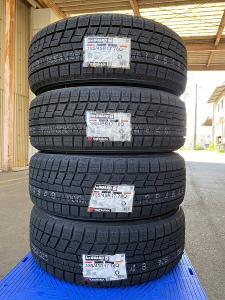 【法人宛限定送料無料】IGM78-2 YOKOHAMA 185/45R17 78Q ice GUARD6 IG60 4本セット 2024年製拍卖
