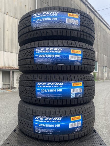 【法人宛限定送料無料】2591HM-71 PIRELLI 205/55R16 91H ICE ZERO ASIMMETRICO 4本セット 2023年製拍卖