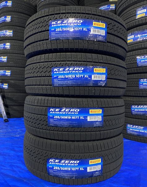 【法人宛限定送料無料】ZA107TM-159 PIRELLI 255/50R19 107T XL ICE ZERO ASIMMETRICO 4本セット 2023年製拍卖