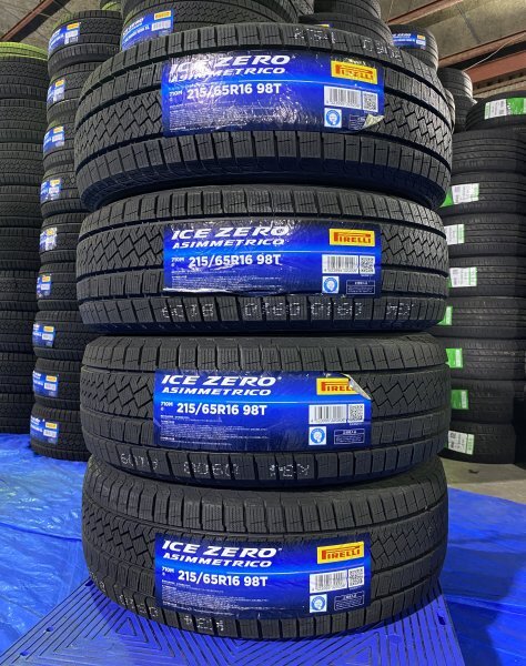 【法人宛限定送料無料】ISK04 PIRELLI 215/65R16 98T ICE ZERO ASIMMETRICO 4本セット 2024年製拍卖