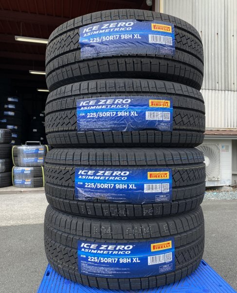 【法人宛限定送料無料】ICEZAM22 PIRELLI 225/50R17 98H XL ICE ZERO ASIMMETRICO 4本セット 2023年製拍卖
