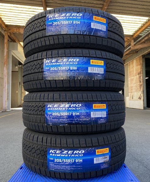 【法人宛限定送料無料】PRMH55R17-14 PIRELLI 205/55R17 91H ICE ZERO ASIMMETRICO 4本セット 2022年製拍卖