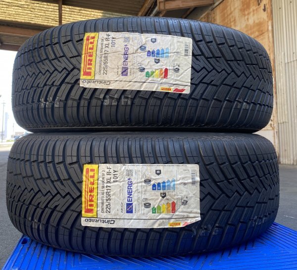 【法人宛限定送料無料】PSFM6-40 PIRELLI 225/55R17 XL 101Y r-f CintuRato ALL SEASON SF2 ランフラット 2本セット 2021年製拍卖