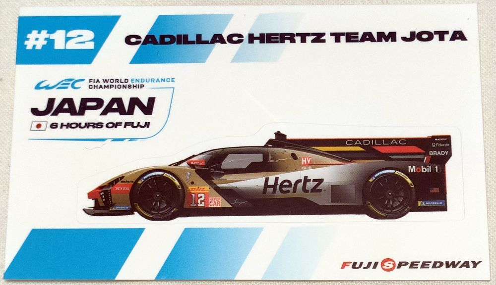 ステッカー WEC JAPAN 富士6時間 2025 CADILLAC HERTZ TEAM JOTA #12 キャデラック・ハーツ・チーム・ジョタ 拍卖