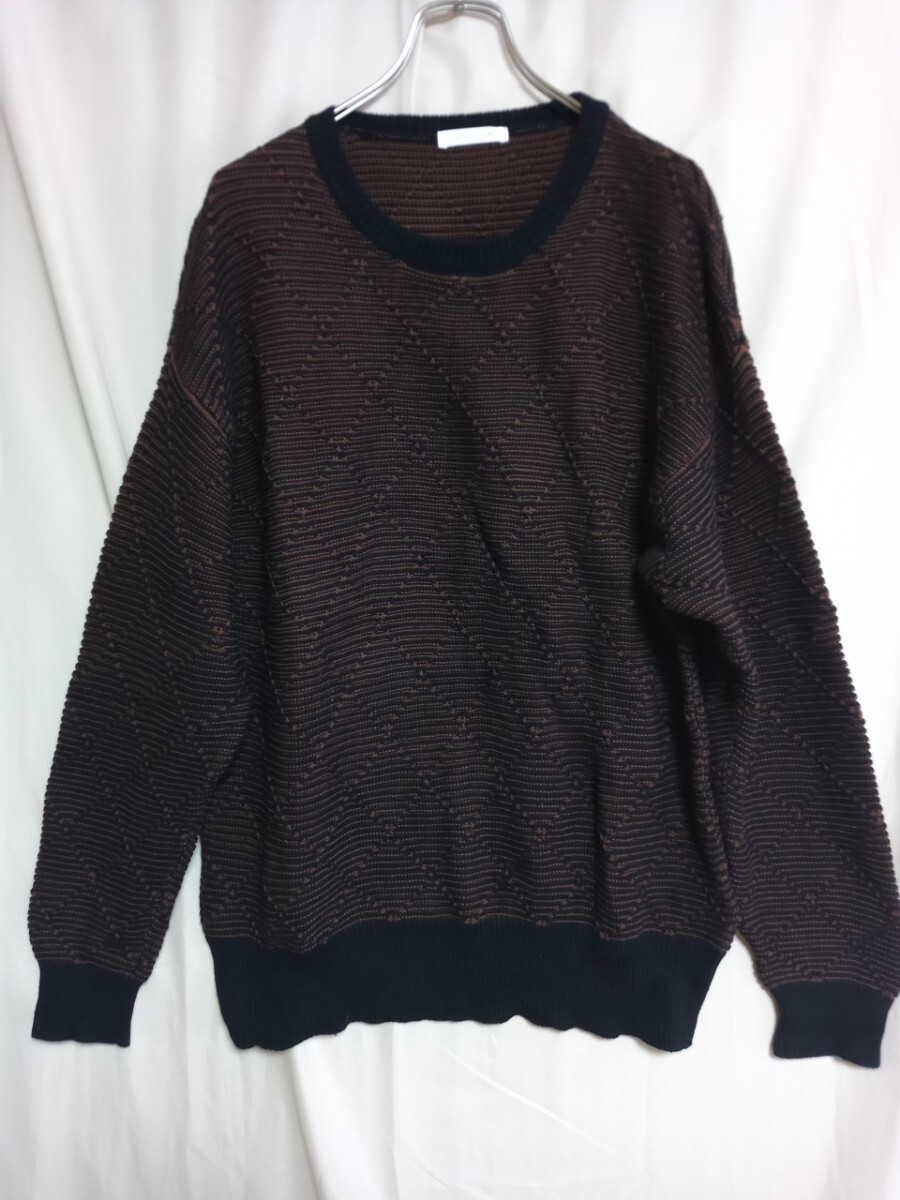 4765 ★★ Global WORK 長袖ニット 綿 サイズM拍卖