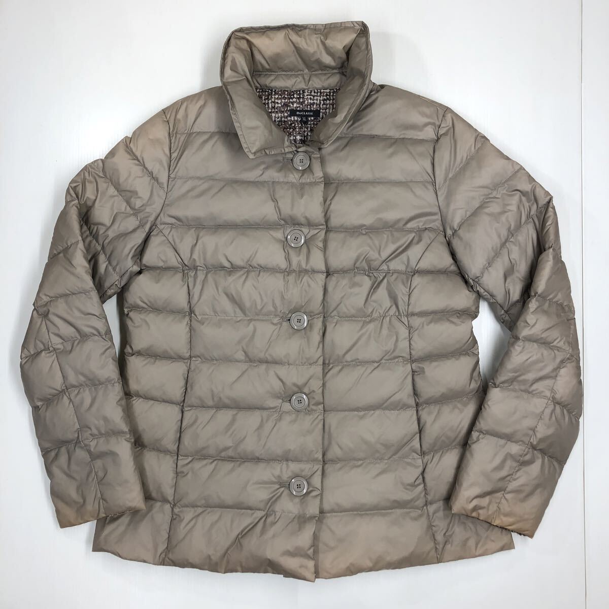 DoCLASSE ドゥクラッセ ダウンジャケット ベージュ 防寒 レディース XLサイズ ボタン 511-1拍卖