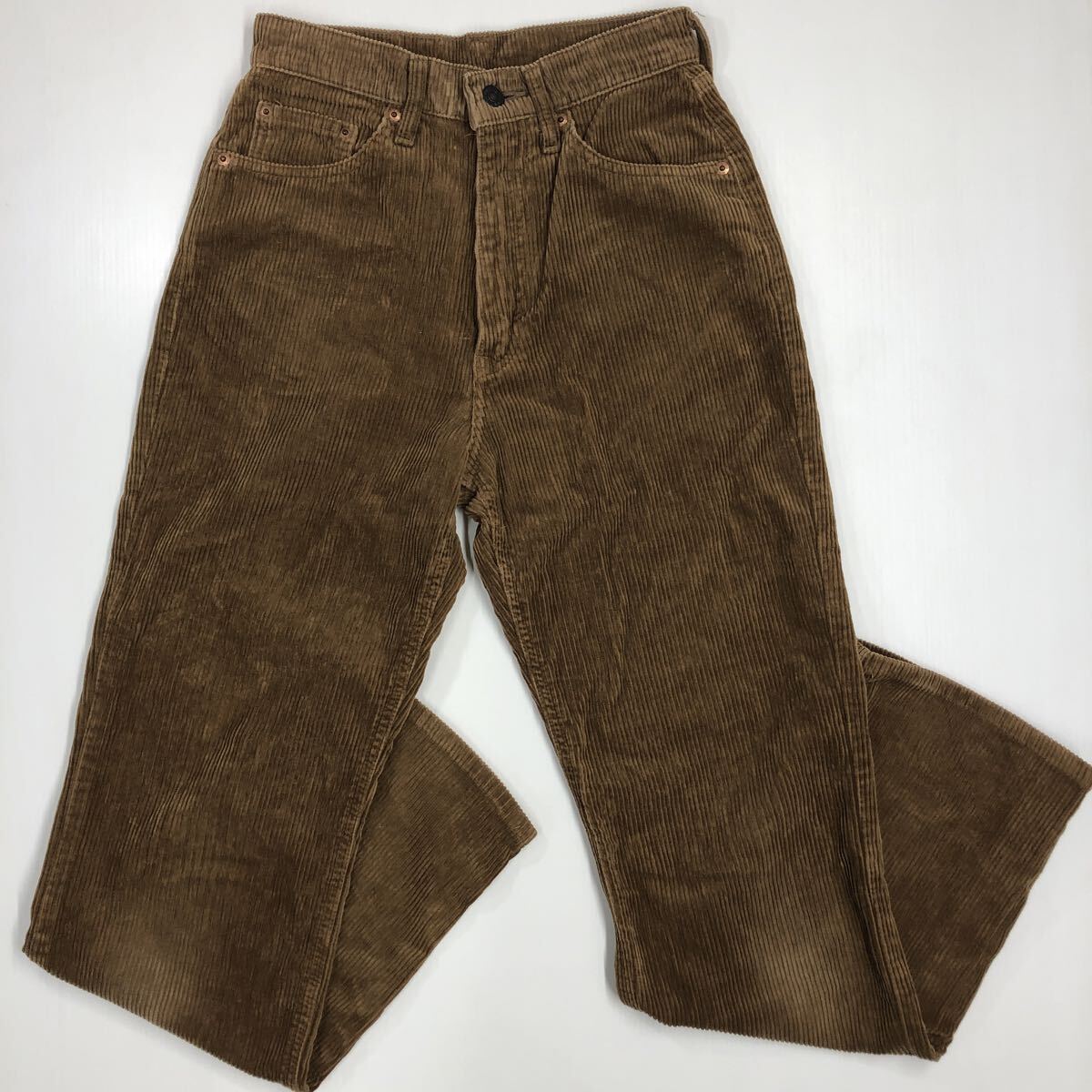 LEVI'S W519 リーバイス コーデュロイパンツ ブラウン系 W28 ハイウエスト 511-19拍卖