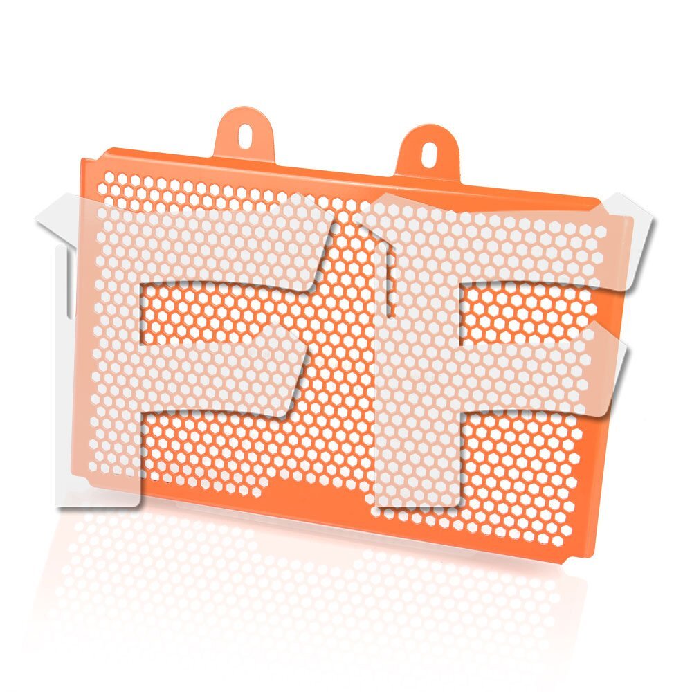 送料無料.. KTM DUKE 250 DUKE 390 2018-2023 Husqvarna 401 Svartpilen/Vitpilen ラジエーター グリル カバー オレンジ 1枚 KTM-250 新品拍卖