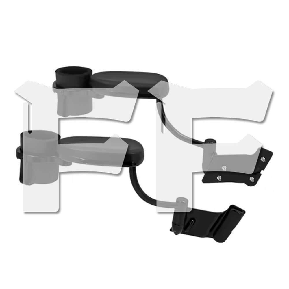 ホンダ ゴールドウイング GL1800 01-17 助手席アームレスト 手すり 肘掛け ドリンク/カップホルダー付き ブラック オートバイ カスタム拍卖