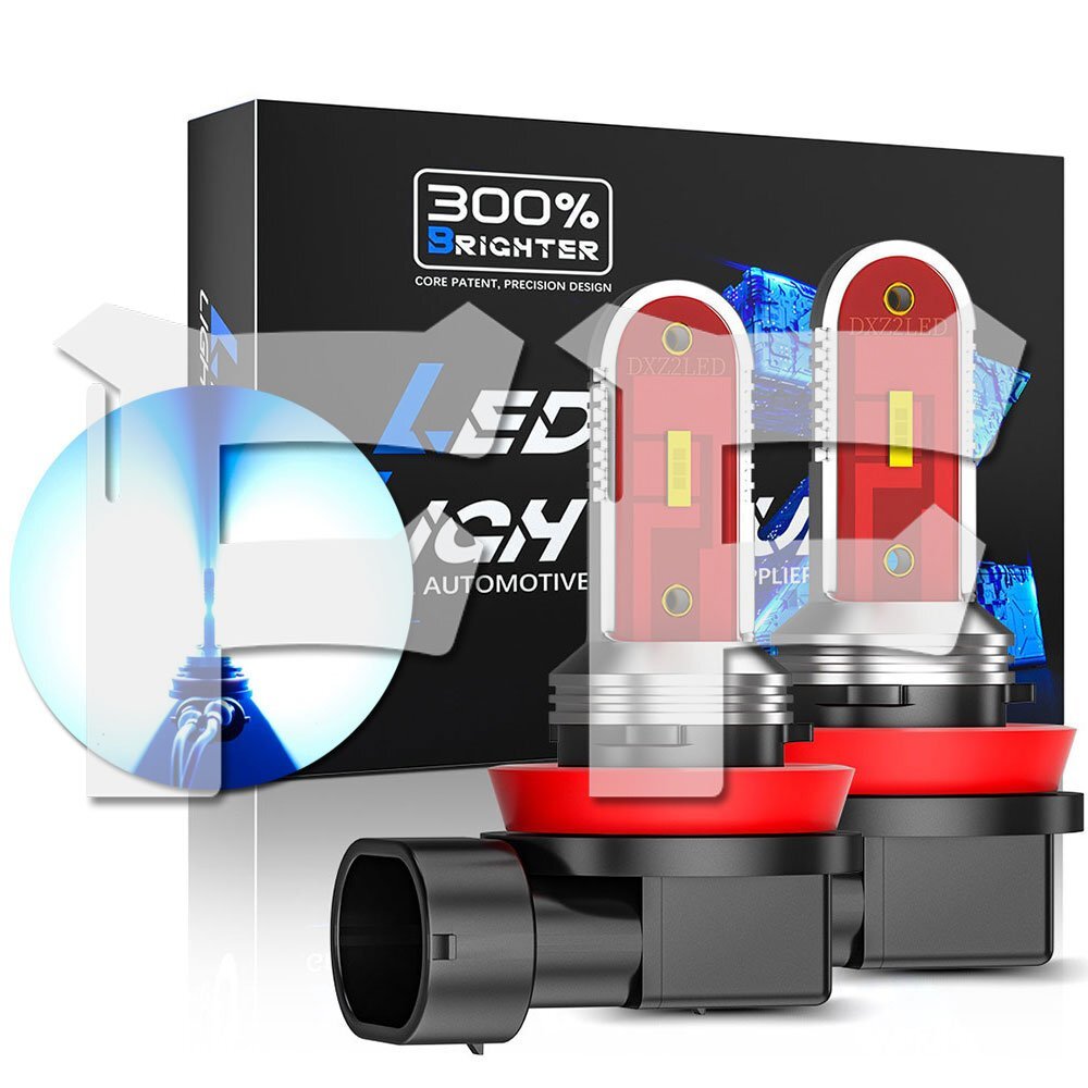 30W H8/H9/H11/H16兼用 CSPチップ ブルー 3600LM LED ヘッドライト フォグランプ 高品質 1年保証拍卖
