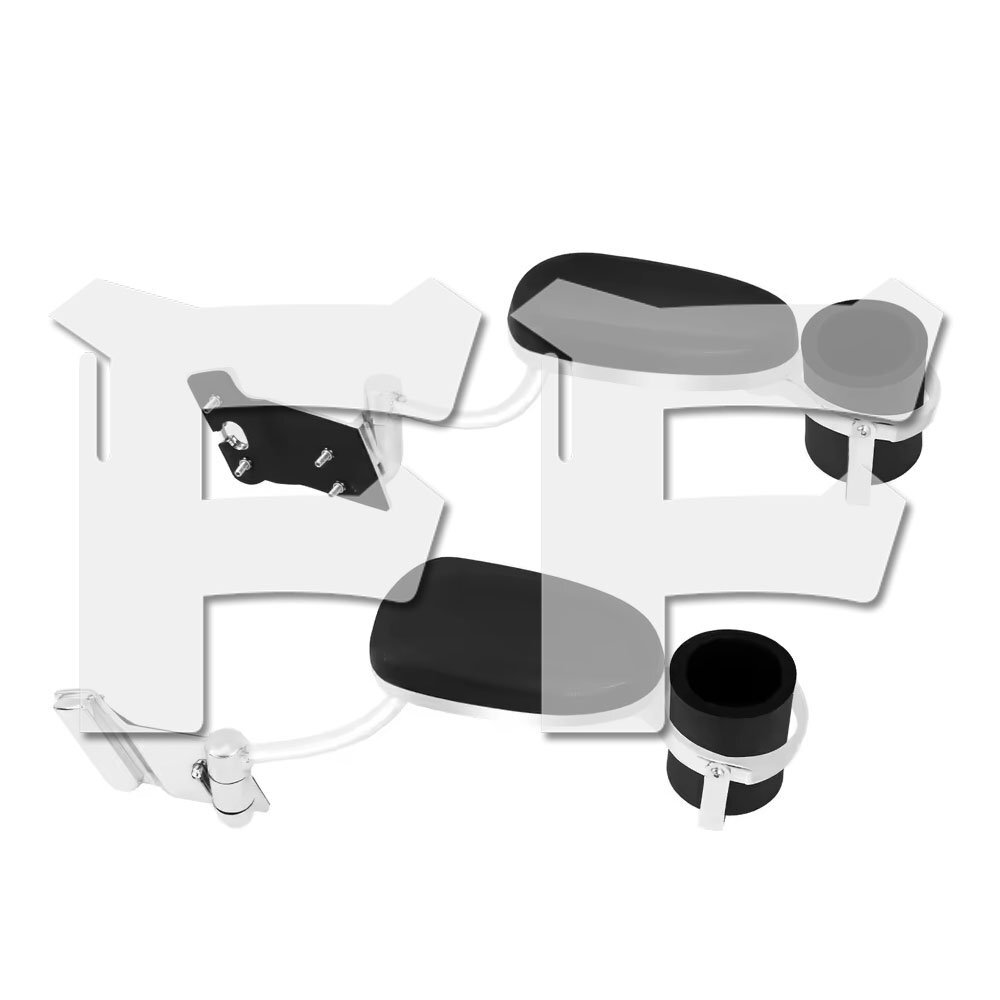 送料無料.. ホンダ ゴールドウイング GL1800 01-17 助手席アームレスト 手すり 肘掛け ドリンク/カップホルダー付き クローム オートバイ拍卖