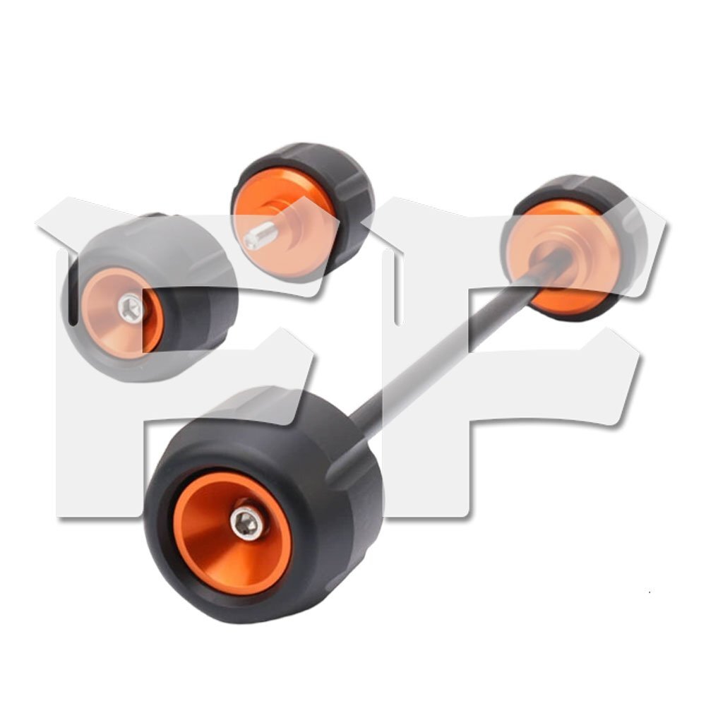 KTM DUKE 250 390 2024-2025 フロント/リア ホイール プスライダー フレームスライダー クラッシュガード 落下保護 パーツ拍卖