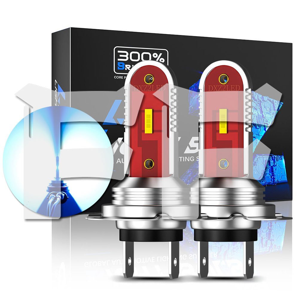 送料無料.. 30W H7 CSPチップ ブルー 3600LM LED ヘッドライト フォグランプ 高品質 1年保証拍卖