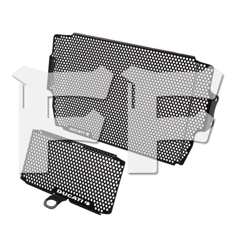 ドゥカティ MTS 950/1200/1260 クーラー ウォータータンク ラジエーターガード ネットフェンダー カバー ブラック パーツ拍卖