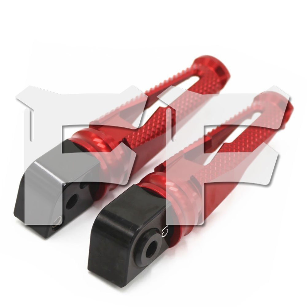 カワサキ Z650-1000SX ZX-10R/R/636/9R/12R/ GTR1400 ER-6N Ninja650 ZRX1200 リア フットペダル フットペグ レッド オートバイ パーツ拍卖