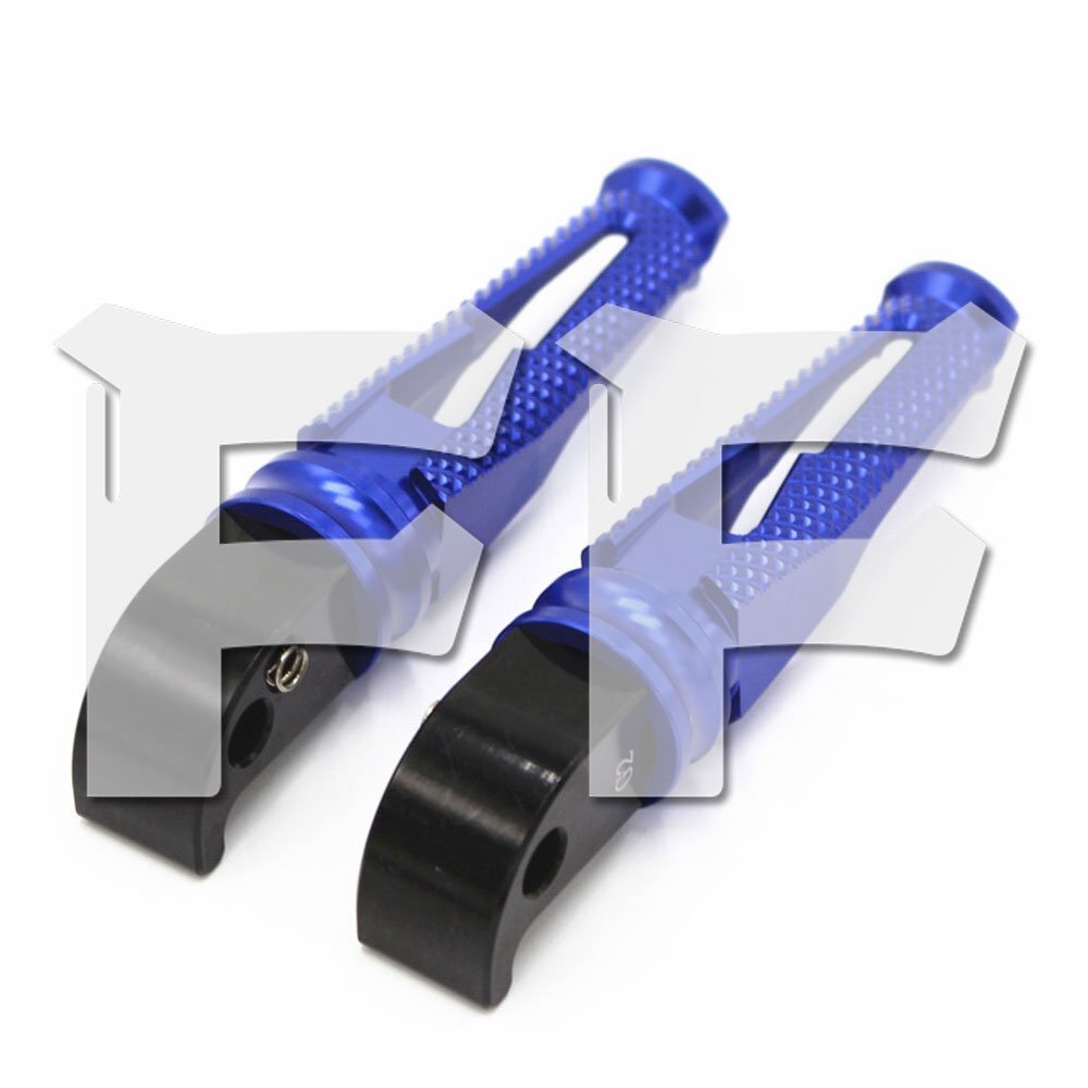 ヤマハ R25/3/15 MT-03 MT-25 MT-07 MT-09 XSR700 XSR900 T-MAX530/500 XJR1300 FZ1 FZ6/FZ6R リア フットペグ ブルー オートバイ パーツ拍卖