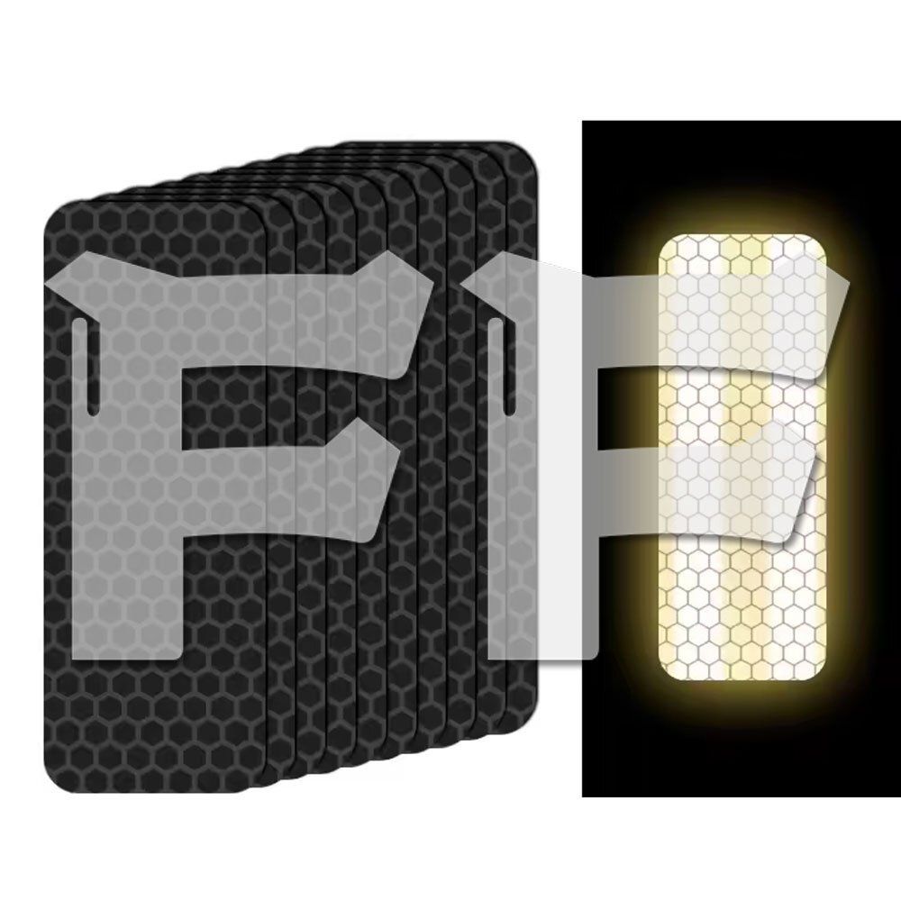 反射テープ 光反射シール 粘着式 安全警告標識 警告テープ 防スクラッチステッカー 30MM*80MM 自転車/自動車/オートバイ汎用拍卖