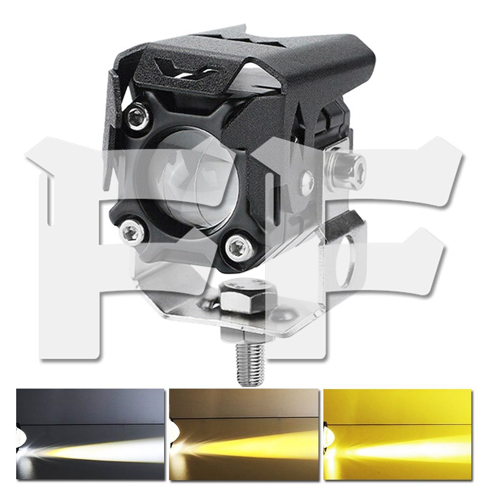 3モードタイプ 18W スッポトライト イエロー・ホワイト 作業灯 オートバイ バイク ジープ SUV LED フォグライト 1個拍卖