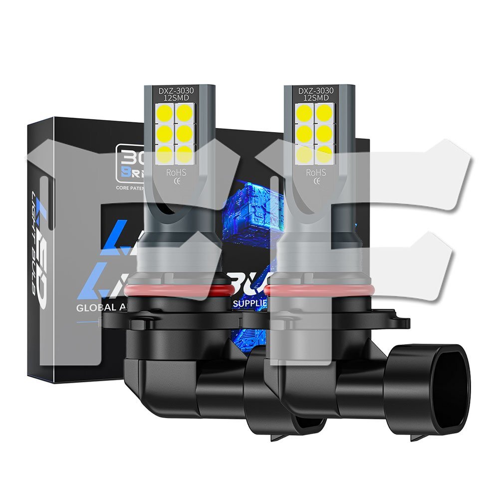HB3 HB4 兼用 CREE3030チップ搭載 LED ヘッドライト フォグランプ 6500K ホワイト 3000LM 新車検対応 高品質 高輝度 1年保証拍卖