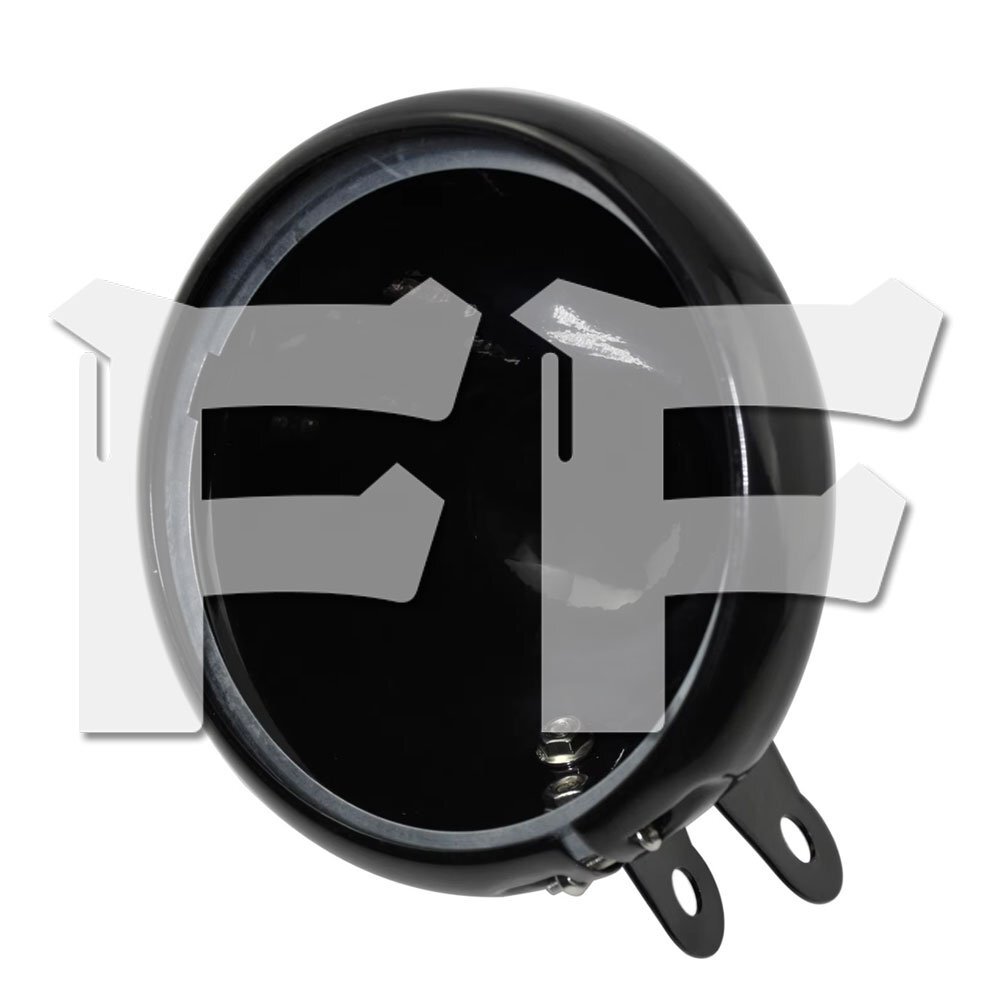 ハーレー ヤマハ ホンダ スズキ ヘッドライト グリル カバーオートバイ 5.75インチ ブラケット ハウジングキット ブラック パーツ 汎用拍卖