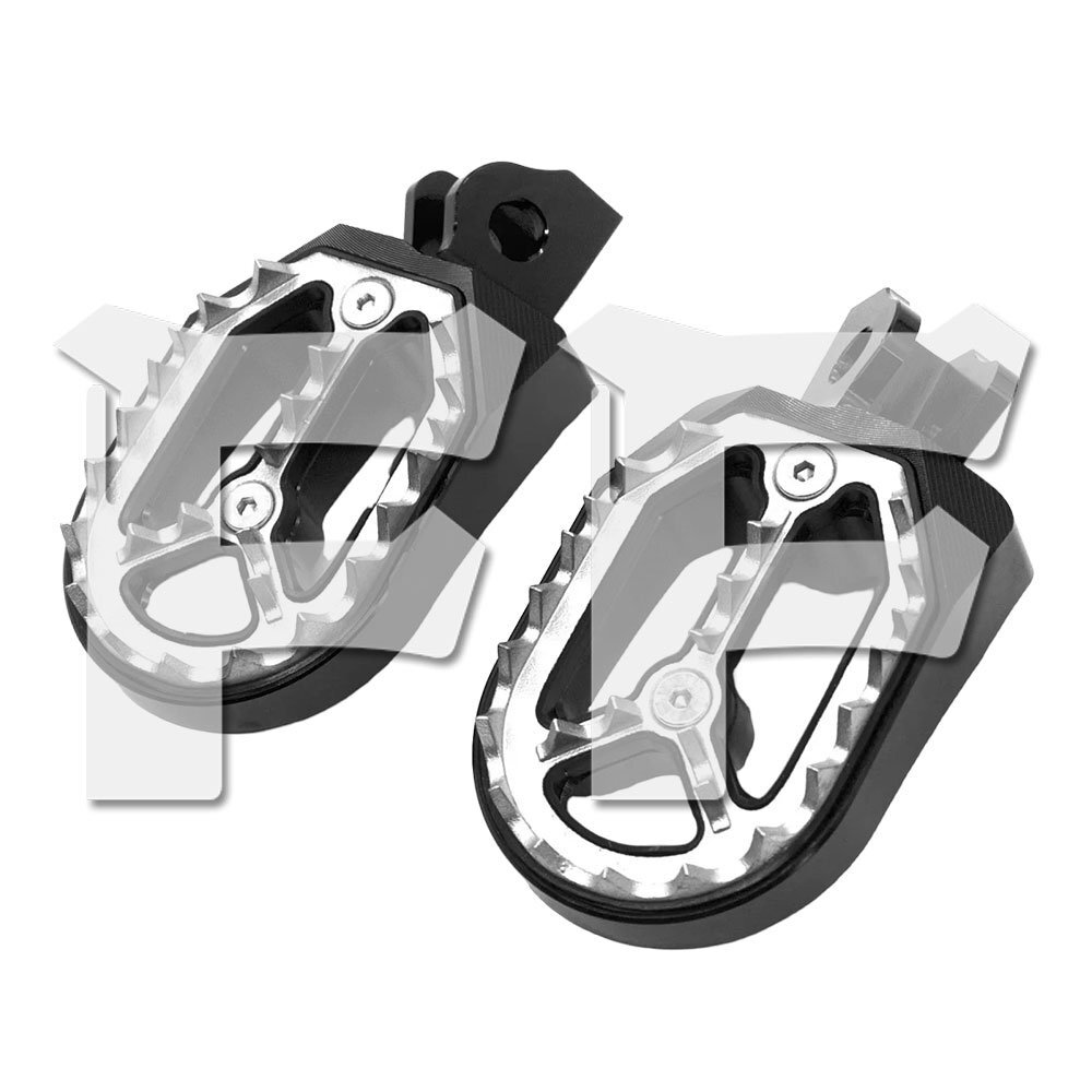 歯フットペグフットレストステップ カワサキ KLX230 230S SE SM KLX230R KLX150 L S BF KLX125 ブラック パーツ拍卖