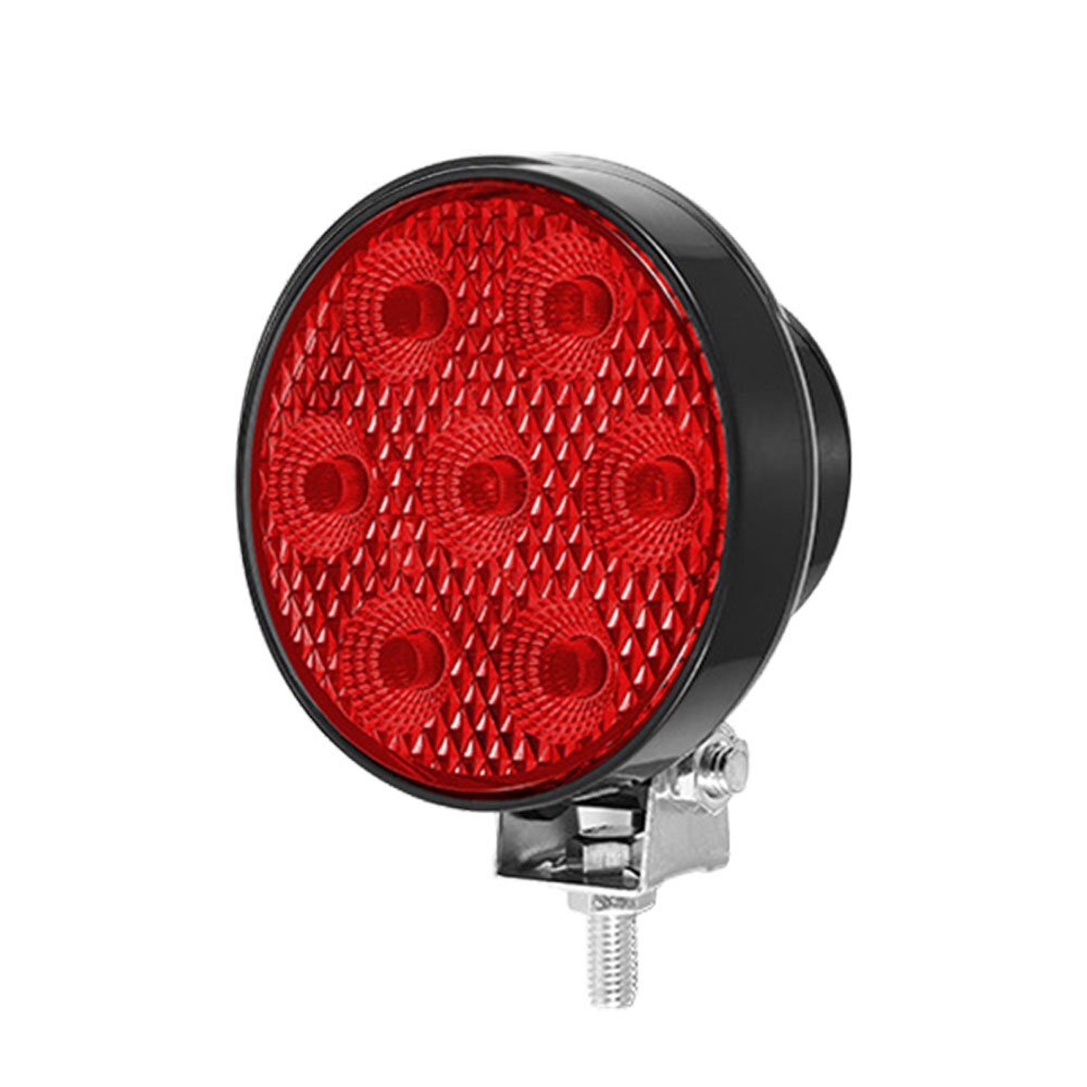 送料無料..レッド ストロボ フラッシュ 警告灯 緊急灯 警告ビーコン 12V/24V LED 作業灯 トラック ボート 丸型 建設機械 工事現場 6個拍卖