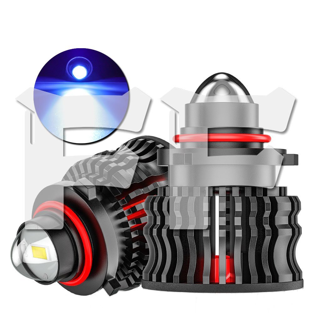 新発売!! 60W HB3 12000LM アイス ブルー LED フォグランプ プロジェクターレンズ 12V キャンセラー 高品質 高輝度 無極性 2個拍卖