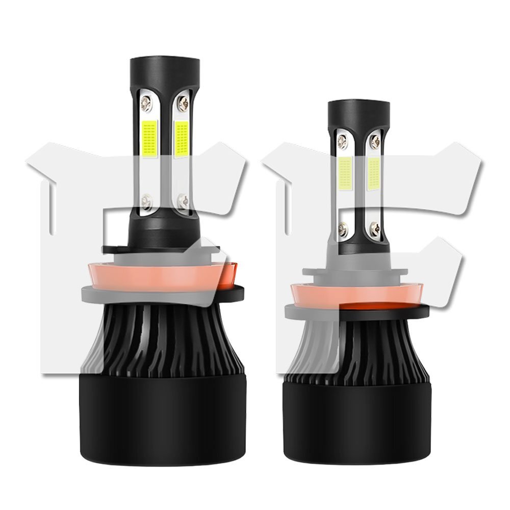 H8 H9 H11 H16 兼用タイプ 四面発光 6500K ホワイト 16000LM LED ヘッドライト フォグランプ 車検対応 高品質 高輝度拍卖