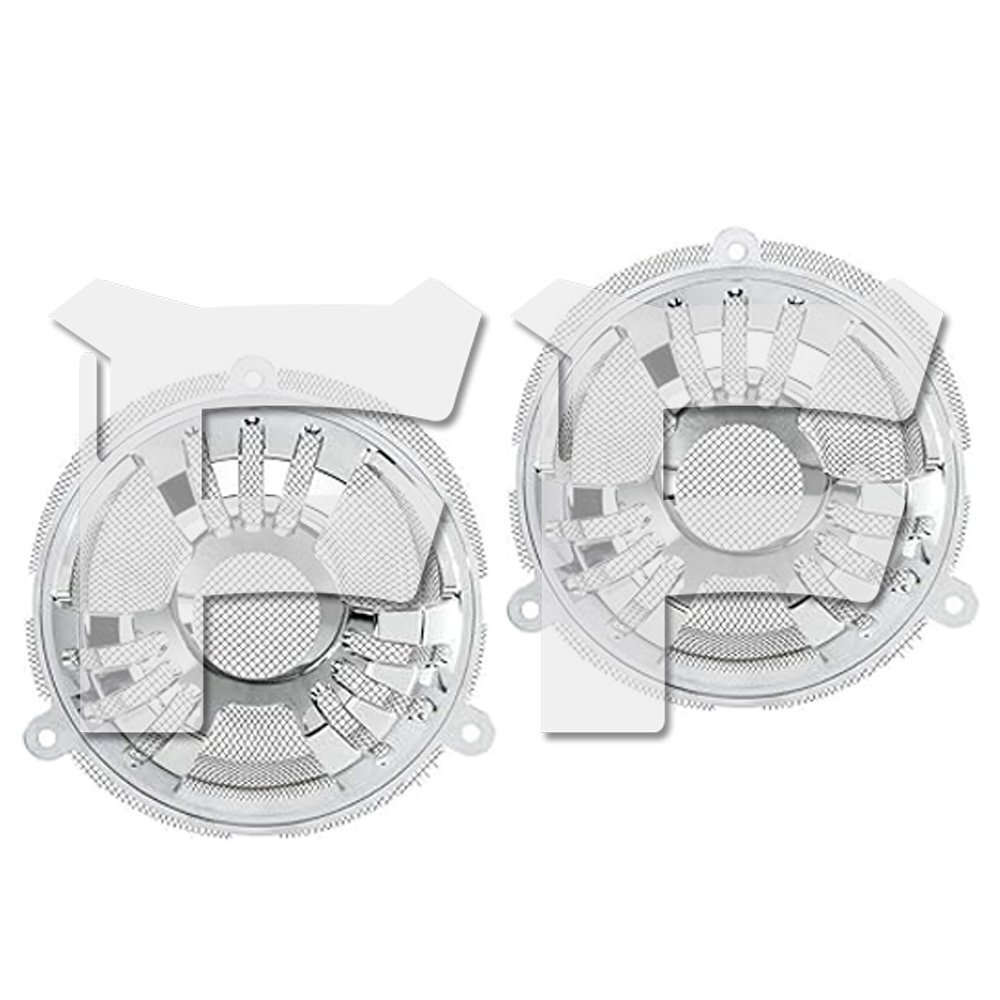 ハーレー ツーリング エレクトラ ストリート トライ CVO 14年-UP ホーンカバー スピーカーカバー アルミ合金 CNC クロームメッキ パーツ拍卖