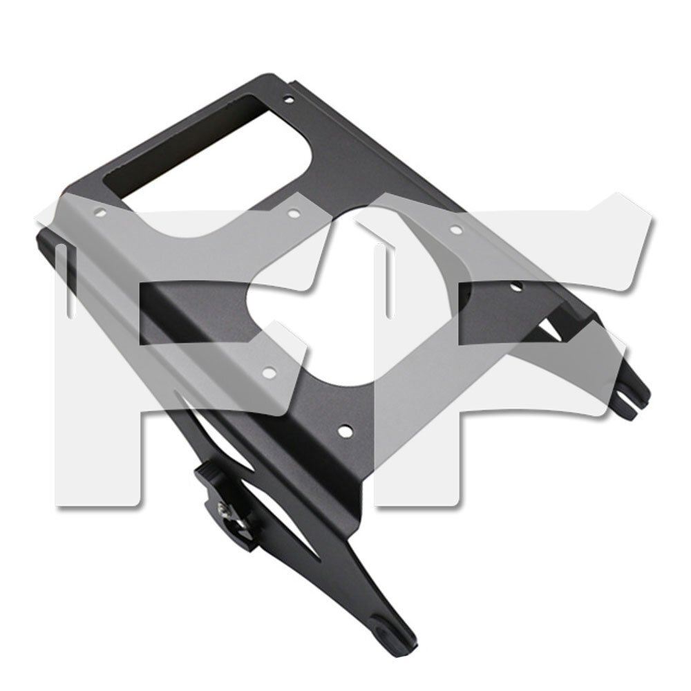 リアボックスキャリアセット 荷物ラック ブラケット ラゲッジラック ハーレー ツーリング 2009-2013 ブラック パーツ カスタム拍卖