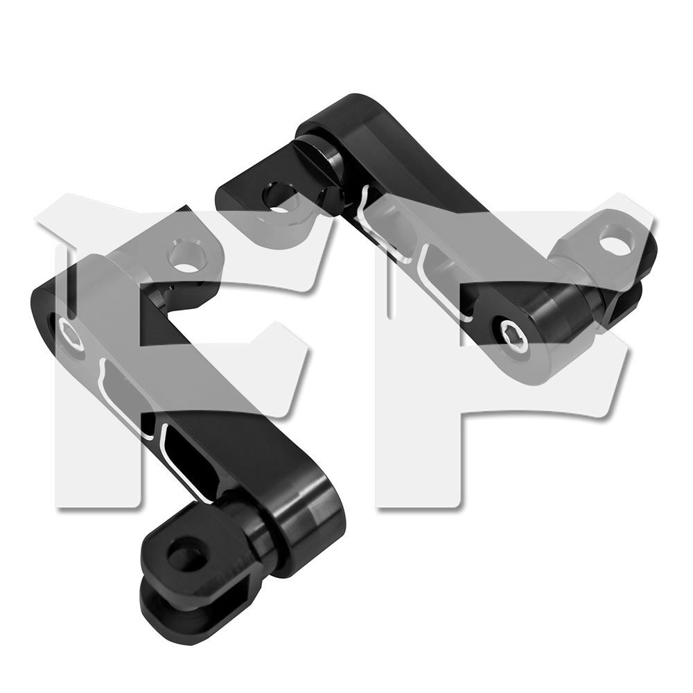 ハーレー スポーツスター ソフテイル ダイナ 角度調整 助手席 フットペグ マウントキット リア セッペダル 黒/銀 CNC パーツ アクセサリー拍卖