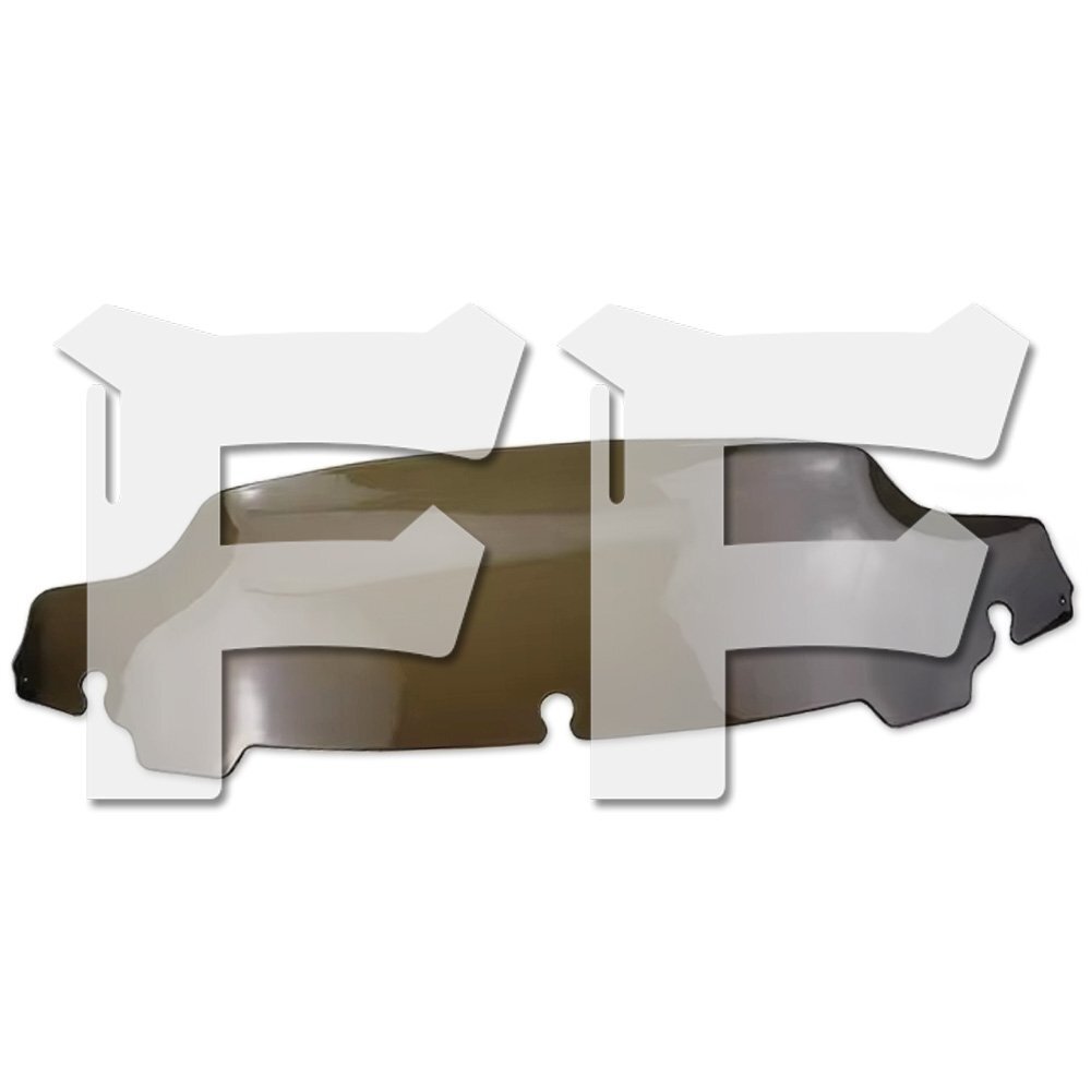 4.5インチ ハーレー ツーリング 14-23 フロント ガラス フェアリング ウィンドシールド スクリーン ベージュ ブラウン カスタム パーツ拍卖