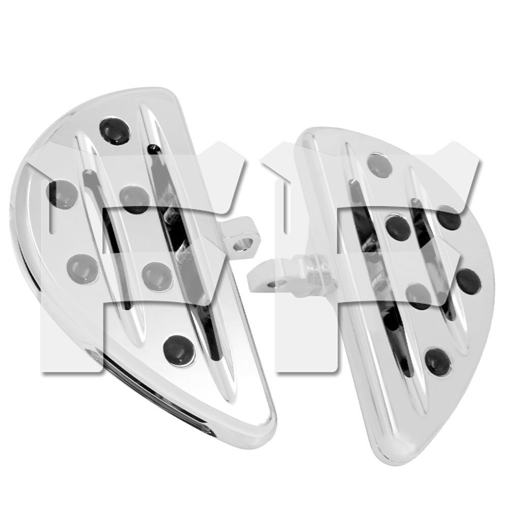 送料無料.. ハーレー スポーツスター ツーリング ソフテイル ダイナ リア フットペグ フットボード CNC クロームメッキ パーツ カスタム拍卖