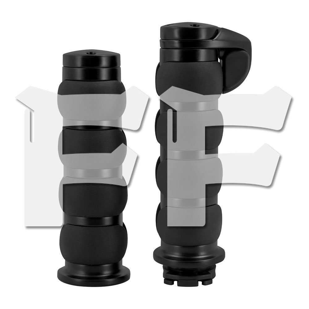 25mm 1インチ ブラック ハンドグリップ ハーレー チョッパー ボバー カフェレーサー ほとんどのバイクに適合!!拍卖