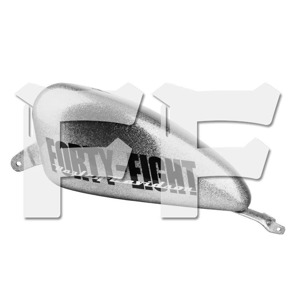 送料無料.. ハーレー スポーツスター XL 883 1200 48 Forty-Eight 2004-2023 ガソリンタンク 14.4L 3.8GAL シルバー 新品拍卖