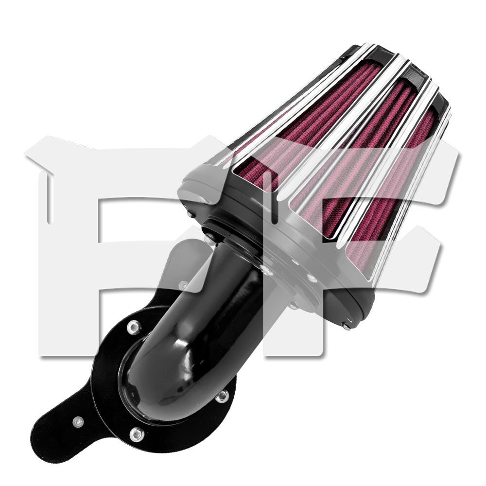 送料無料.. ハーレー ツーリング 08-16 ソフテイル 16-17 ダイナ エアクリーナー エアフィルター 赤 ブラック CNC パーツ アクセサリー拍卖