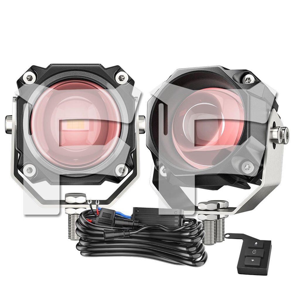 5モードタイプ 20W スポットライト LED フォグランプ 作業灯 ホワイト/イエロー オートバイ BMW ハーレー ホンダ ヤマハ スズキ 2個拍卖