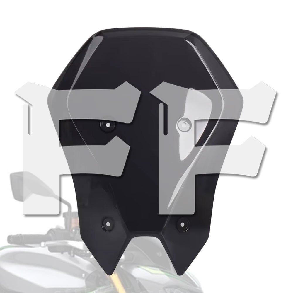 カワサキ KAWASAKI Z900 2025-2025 フロント ガラス ウインド シールド ディフレクター ブラック オートバイ拍卖