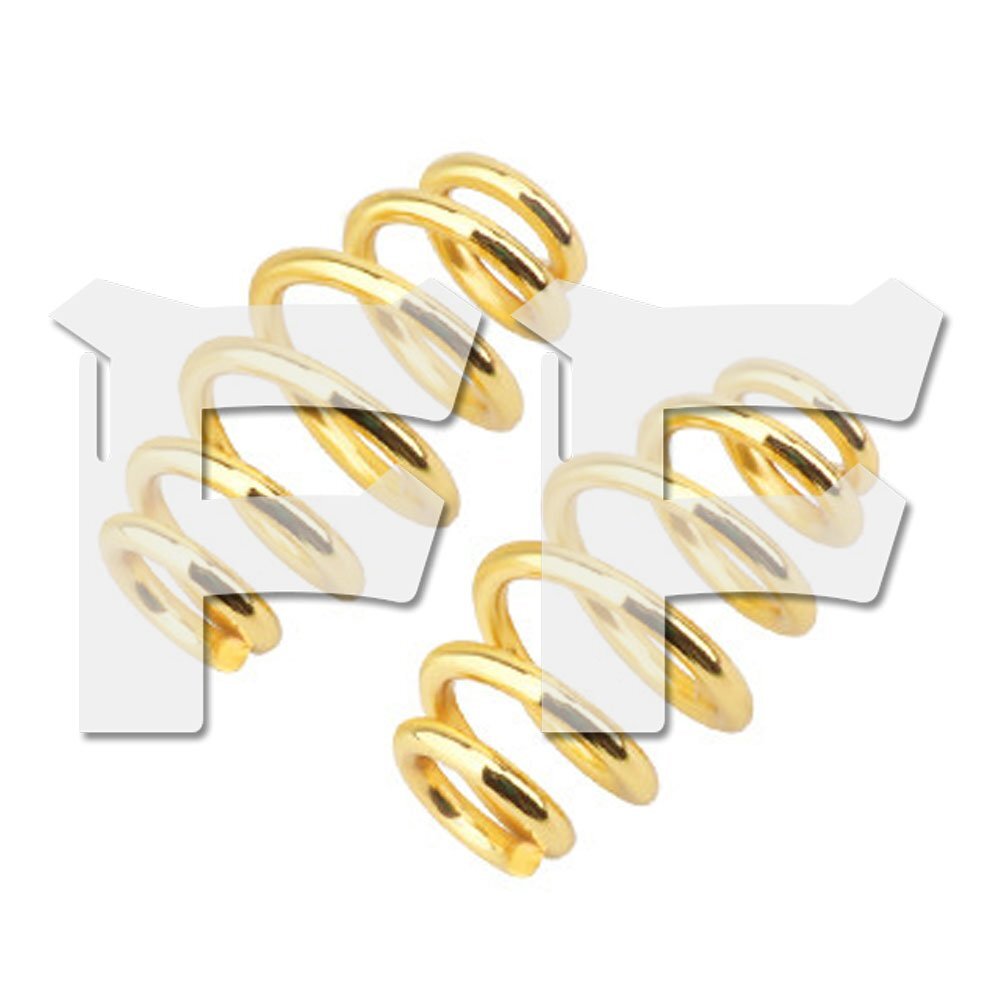 オートバイ ソロ シート スプリング ハーレー ホンダ ヤマハ カワサキ スズキ ボバー チョッパー 2個 ゴールド L-Spring 新品拍卖