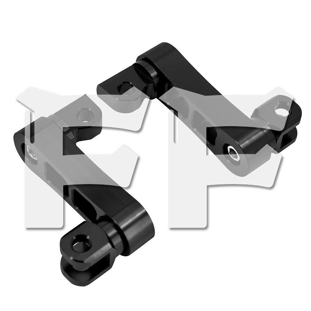 送料無料.. ハーレー スポーツスター ソフテイル ダイナ 角度調整 助手席 フットペグ マウントキット リア セッペダル ブラック CNC パーツ拍卖