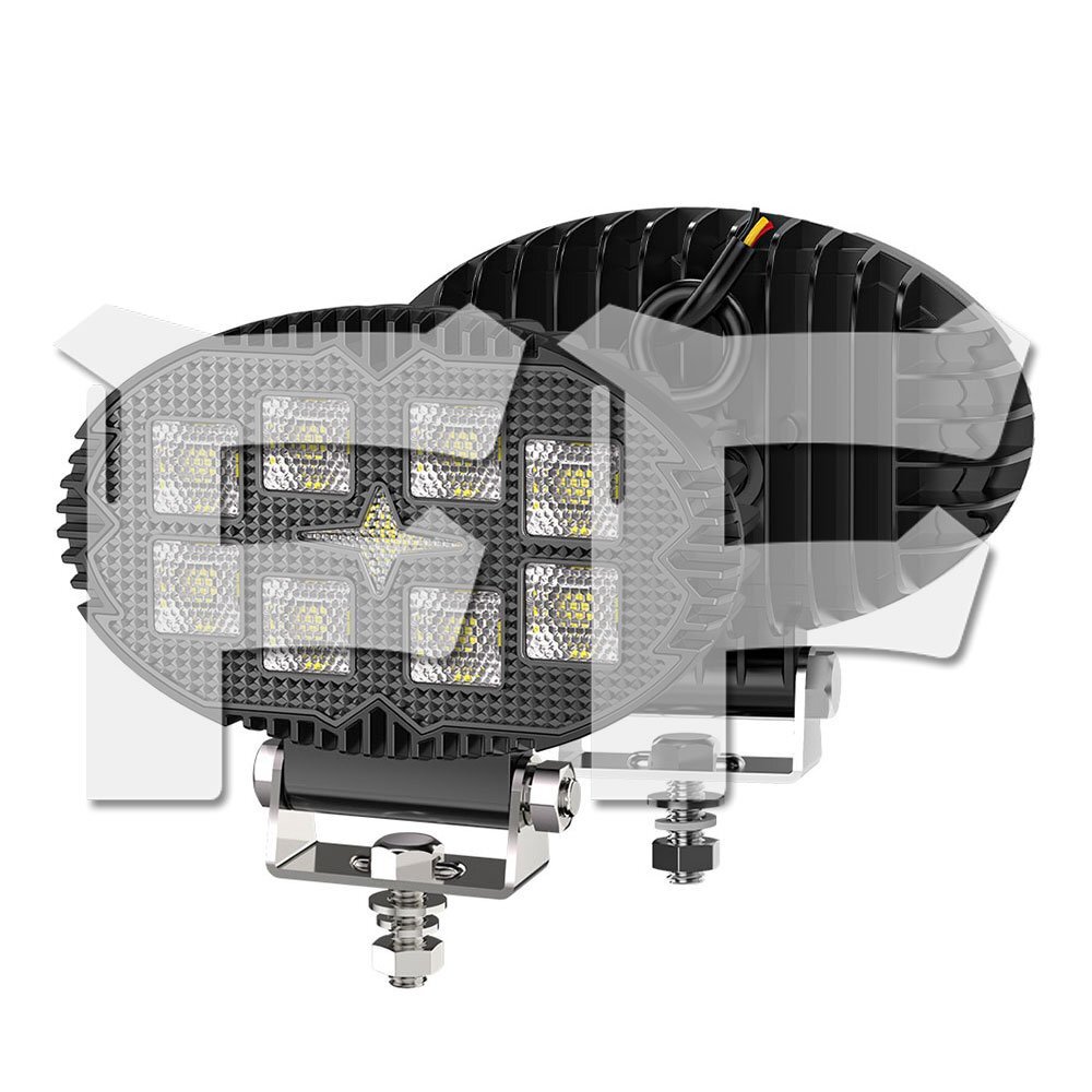 5.5インチ 作業灯 LED ワークライト 二色切替タイプ ホワイト/イエロー 2個 警告灯 投光器 ジープ ジムニー 汎用 多用途拍卖