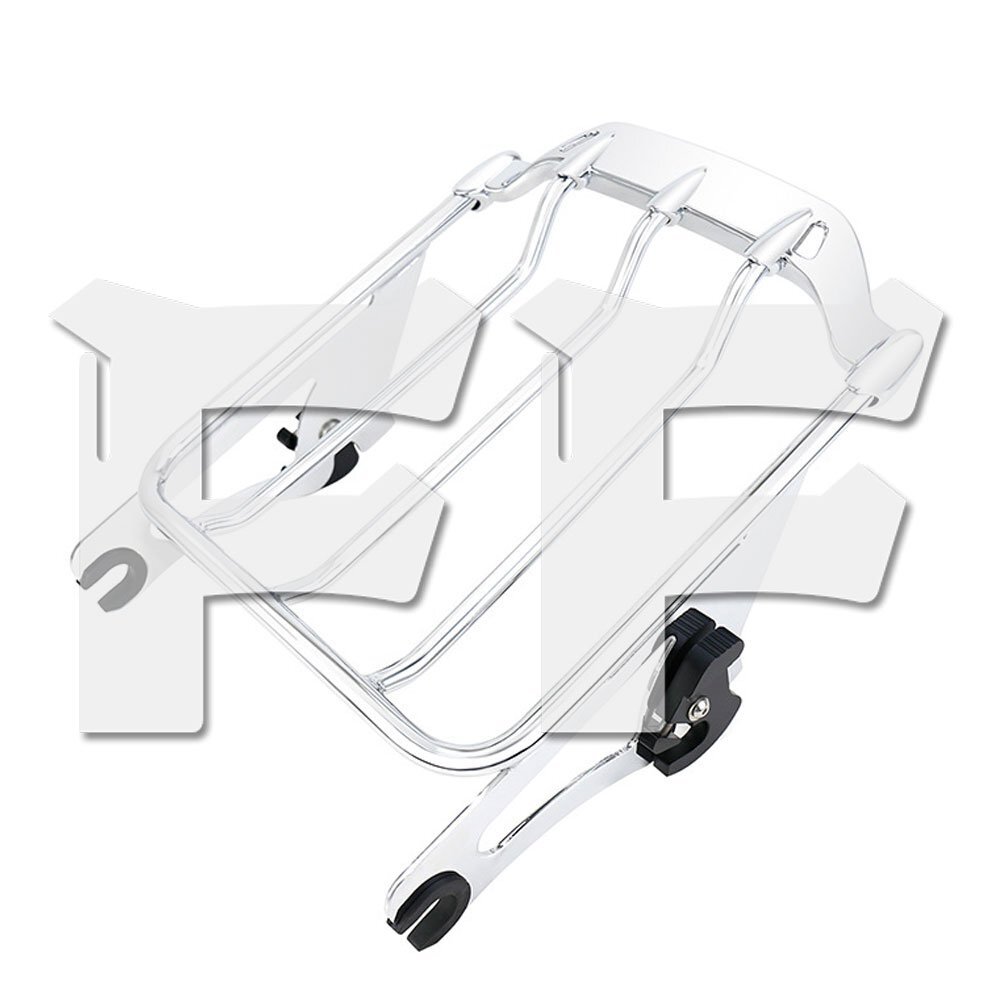 送料無料.. 荷物ラック ラゲッジラック バッグキャリア ハーレー エレクトラ ストリートグライド ロードキング 09-24年式 クローム パーツ拍卖