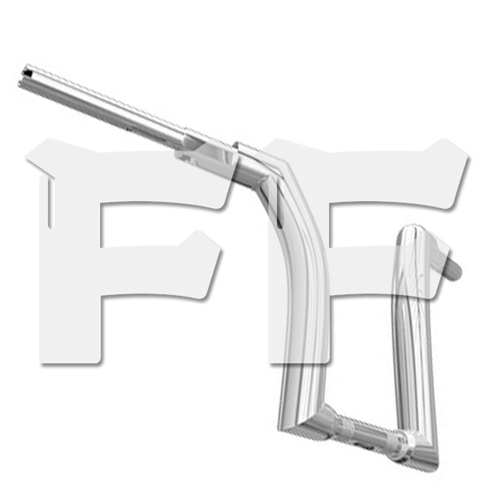 送料無料.. ハーレー ロードキング ソフテイル ダイナ 14インチ Zバー レトロ ハンドルバー 25mm 厚さ増え シルバー 右ブレーキポンプ適用拍卖