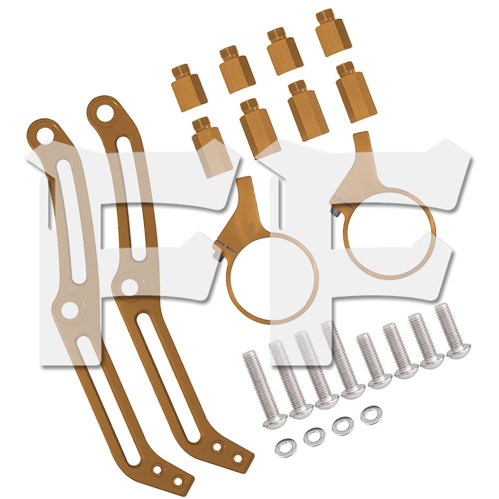 ハーレー ツーリング エレクトラ ロード ストリート リア リザーバーショック リモートタンク ブラケット ブラウン パーツ拍卖