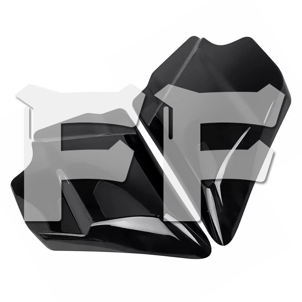 送料無料.. ハーレー ツーリング エレクトラ ロード ストリート ウルトラ リミテッド 09-23 バッテリー カバー 光沢黒 左右組 パーツ拍卖