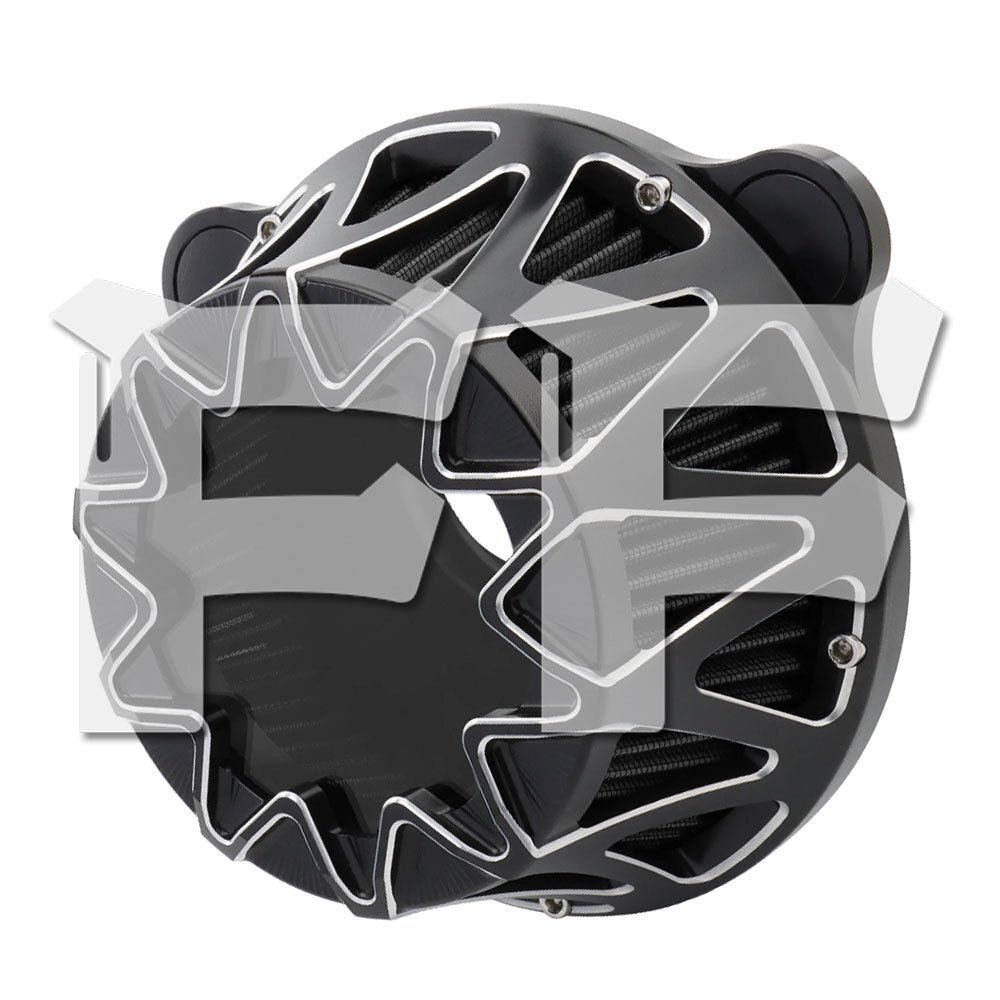 ハーレー スポーツスター XL883 1200 X48 72 Iron883 91-23に適合 エア クリーナー フィルター ブラック/クローム CNC 高品質 Sportster-XX拍卖