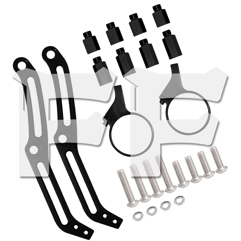 ハーレー ツーリング エレクトラ ロード ストリート リア リザーバーショック リモートタンク ブラケット ブラック パーツ拍卖